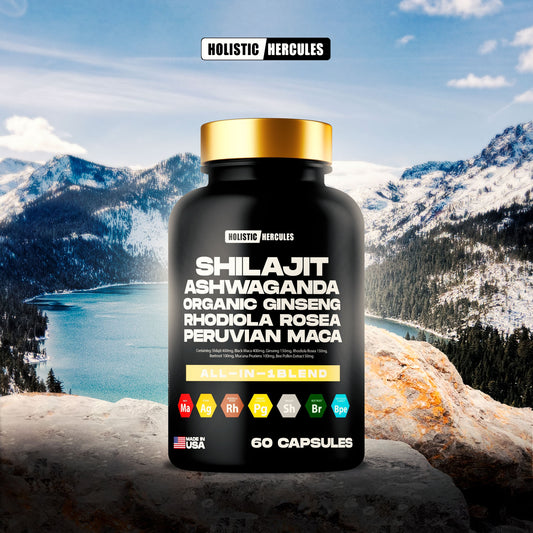 Rock Solid - Vitality Boost - Mineralizing - Power Growth - 8 in 1 potent Shilajit blend (Subscribe & Save)